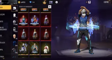 CONTA DE FF NIVEL 75 com todas skins de naruto