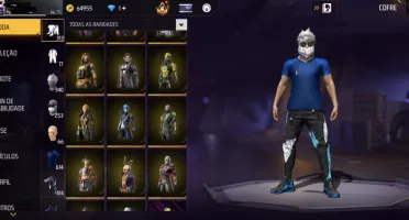 CONTA DE FF NIVEL 75 com todas skins de naruto