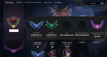 Diamante 3 com 80 Champs e 15 Skins
