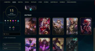 Diamante 3 com 80 Champs e 15 Skins