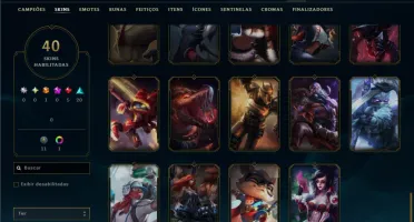 Esmeralda 3 com 85 Champs e 40 Skins ( SUP / ADC / JG )