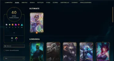 Esmeralda 3 com 85 Champs e 40 Skins ( SUP / ADC / JG )