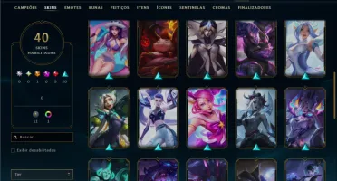 Esmeralda 3 com 85 Champs e 40 Skins ( SUP / ADC / JG )