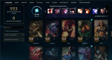 Esmeralda 3 com 85 Champs e 40 Skins ( SUP / ADC / JG )