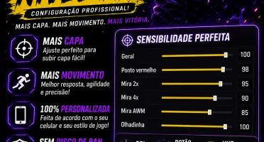 Pack de sensi FF nível xit a melhor do senário