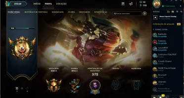 CONTA LOL GOLD 2 ELISE VITORIOSA MORGANA VITORIOSA