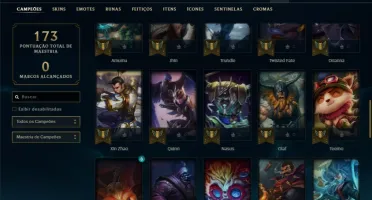 Conta prata 1 com 60 champs e 19 skins