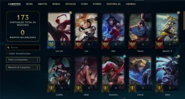 Conta prata 1 com 60 champs e 19 skins