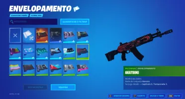 conta fortnite com algumas skins e passe