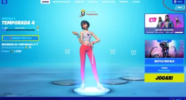 conta fortnite com algumas skins e passe