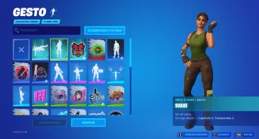 conta fortnite com algumas skins e passe