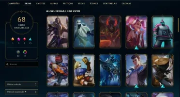 Conta Ouro II MMR Platina 3 68Skins Udyr Gurdiao Espiritual