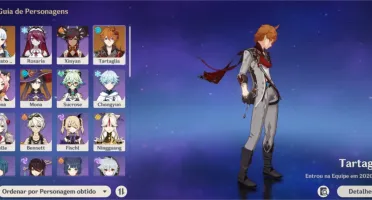 Conta com Ayaka, Tartaglia, Mona e espinha celestial AR45