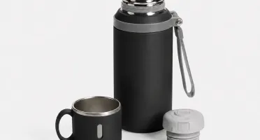 Garrafa Térmica Preta 600 ml
