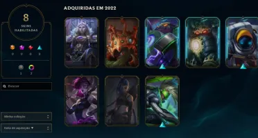 CONTA LOL 🌟 DIAMANTE 1 🌟 8 SKINS 🌟 31 CAMPEOES