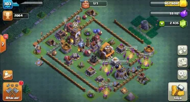 Conta Clash of clans CV9 com troca de nome!
