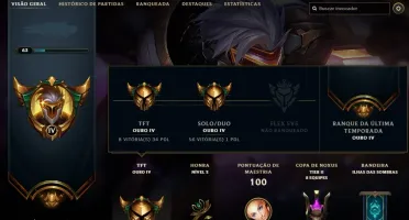 CONTA LEAGUE OF LEGENDS COM123 LENDAS TFT TEAMFIGHT TACTICS