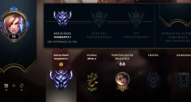 Conta diamante 1 60% winrate+