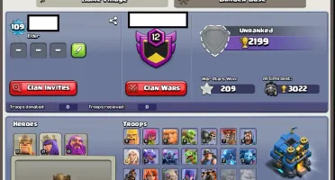 Clash of Clans - CV12 rushado