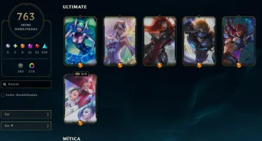 continha de lol desapego 763 skins