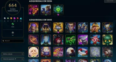 continha de lol desapego 763 skins