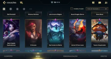 Conta wildrift, peak GM, atual d3