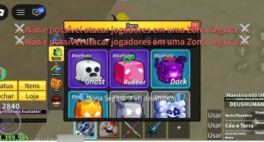 Conta Blox Fruits Lvl Max (2840) • Ghoul V4 • Godhuman.