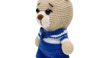 Urso Marinheiro Grande Amigurumi