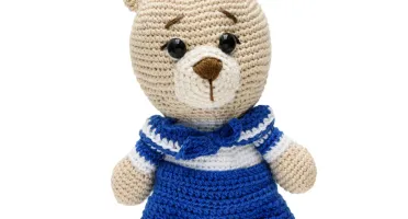Urso Marinheiro Grande Amigurumi