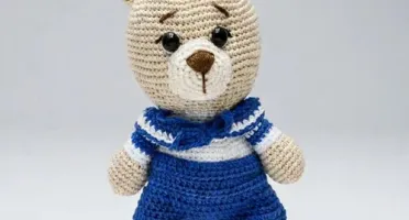 Urso Marinheiro Grande Amigurumi