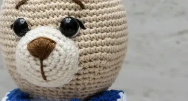Urso Marinheiro Grande Amigurumi