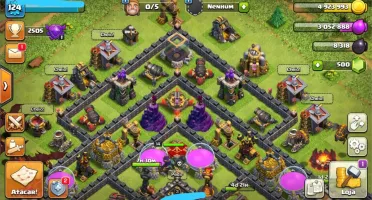 conta clash of clans cv10