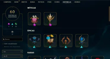 CONTA MONO UDYR - 380 SKINS - 163 CAMPEÕES - RIVEN 2012