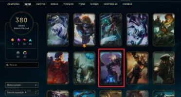 CONTA MONO UDYR - 380 SKINS - 163 CAMPEÕES - RIVEN 2012