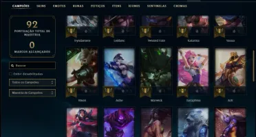 Conta prata 4 (MAIN MID), com 31 skins e 46 champs
