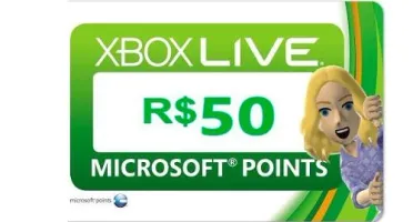 Microsoft Gift Card R$ 50 - Xbox Live Brasil