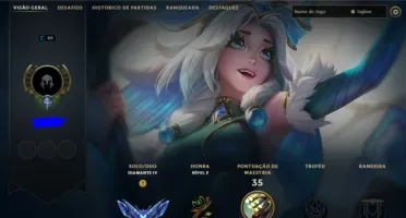 Conta diamante 4 LoL