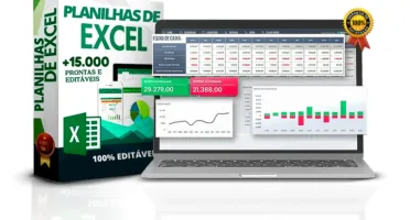 Pacote com +15 mil planilhas em excel