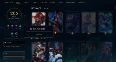 CONTA LOL SEASON 2!!! 200 SKINS+ ALL CHAMPIONS.