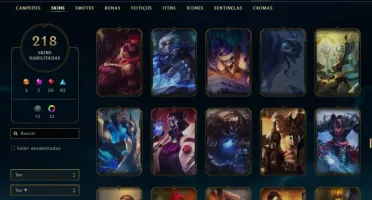 League of Legends - Gold 2 - Todos Champs ! 218 Skin !!!