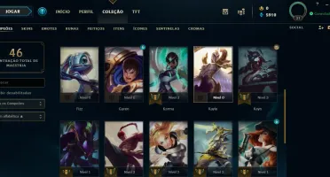 Conta Prata I 34 champs +skins+ espólios MMR alto
