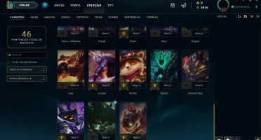 Conta Prata I 34 champs +skins+ espólios MMR alto