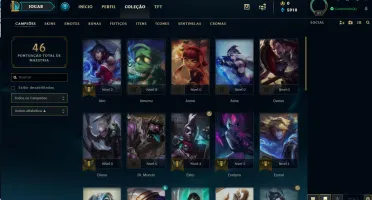 Conta Prata I 34 champs +skins+ espólios MMR alto