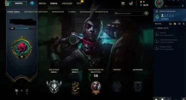 Conta Prata I 34 champs +skins+ espólios MMR alto