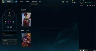 Conta Prata I 34 champs +skins+ espólios MMR alto