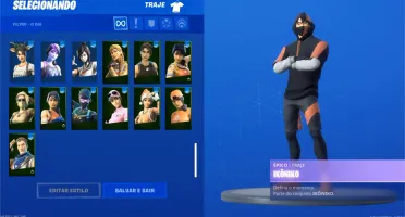 CONTA DE FORTNITE SEASON 3 COM 83 SKINS E IKONIK