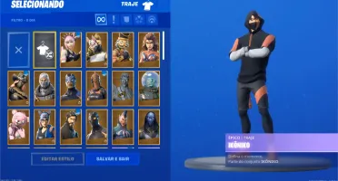 CONTA DE FORTNITE SEASON 3 COM 83 SKINS E IKONIK
