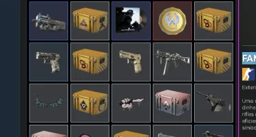 Conta steam com mais de 1000 reais de inventario cs2