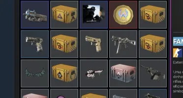Conta steam com mais de 1000 reais de inventario cs2