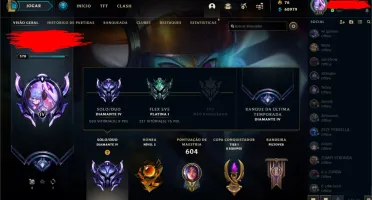Conta Diamond 4 all champs + 105 skins (preço negociável)
